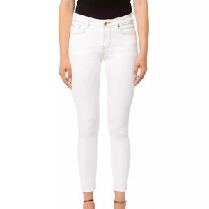 Hudson White Blair Skinny Jeans